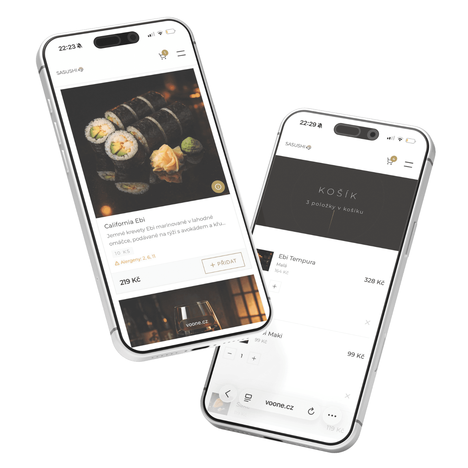 Mobilní správa menu a objednávek z telefonu — responzivní administrace FOODZI